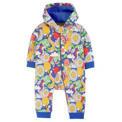 Snuggle Suit - FLOWERS - Baby and Toddler - FRUGI - Retro Happy - bee, planets,  rainbow ..
