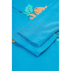 Top - ANIMALS - Frugi - Adventure - Squirrel - deep water blue
