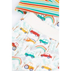 Babygrow - VEHICLES - FRUGI - Brooke - All in one outfit - Tractor - Let's go vehicles and stripe