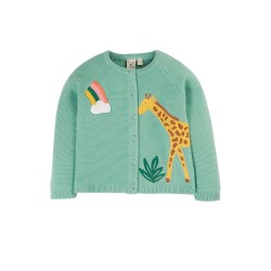 Cardigan - Frugi - Colby - Giraffe and Rainbow