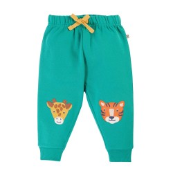 Trousers - Crawlers - ANIMALS - Frugi - Tiger and Giraffe - Iguana green