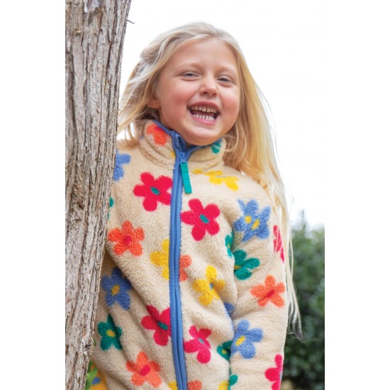 FLEECE - GARDEN - Frugi - TED - Zip Jacket - Flower Pop FLEECE - GARDEN - Frugi - TED - Zip Jacket - Flower Pop
