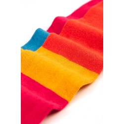 Tights - Stripe - Frugi - Norah - deep water colour block
