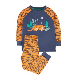 Pyjamas -  ANIMALS - TIGER - Frugi - Jamie - Orange stripe
