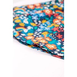 Dress - SKATER - Flowers - Long sleeves - FRUGI - Winter hedgerow flowers and rainbow