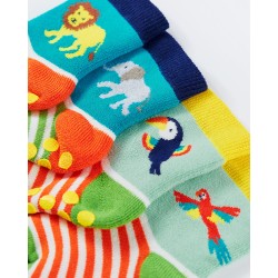Socks - ANIMALS - JUNGLE - Warm - Frugi - 2pc - Grippy Terry 