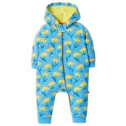 Snuggle Suit - FLOWERS - Baby and Toddler - FRUGI - ECHINACEA and bees - 0-3m up to 3-4y