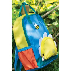 Bag - Frugi - RAMBLE Backpack - DAISY - 28cm wide  x 34cm high x 11cm deep approx. , fits an A4 folder 