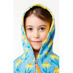 Snuggle suit - FLOWERS - Big Kids - Frugi - ECHINACEA