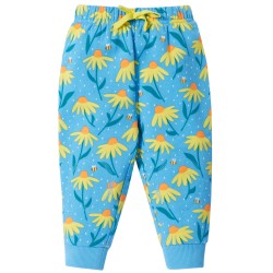 Trousers - Crawlers - FLOWERS - Frugi - Echinacea - flowers and bees