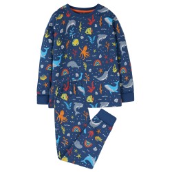 Pyjamas - Frugi - Sundown - Sealife -  Navy rainbow sea and fish