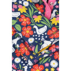 Fleece - ANIMALS - Frugi - DUCKS - Springtime flowers - clearance 