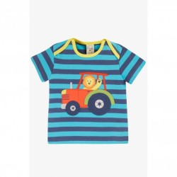 Top - FRUGI - BOBSTER - Navy stripe lion and tractor