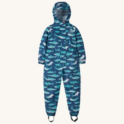 ALL IN ONE SUIT - SEA - Frugi - SHARKS - RAIN - PUDDLE - Tropical sea sharks