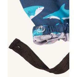 ALL IN ONE SUIT - SEA - Frugi - SHARKS - RAIN - PUDDLE - Tropical sea sharks
