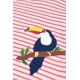 Set - 2pc -  Frugi - Oakleigh - TOUCAN - Wild birds top and stripe leggings pants