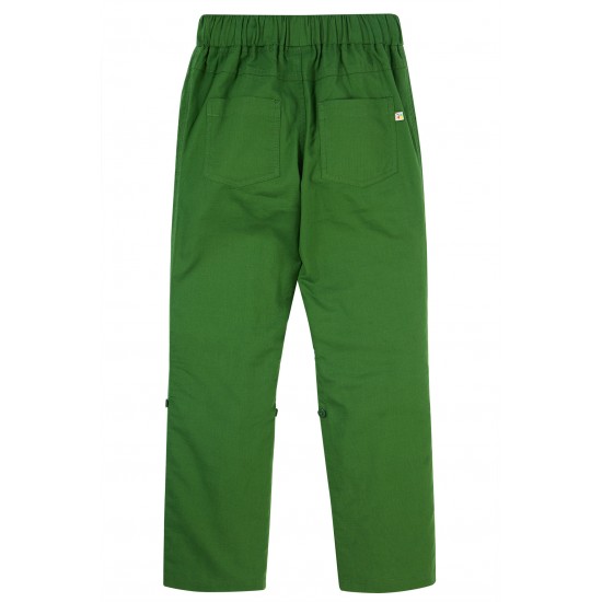 Trousers - Frugi - Pioneer Trousers with roll up cuffs - JUNGLE GREEN