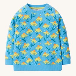 Jumper - FLOWERS -  Frugi - REX - Echinacea - yellow flowers - sweatshirt - last two