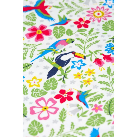 Pyjamas - Frugi - Sundown - Tropical Birds - White Toucan and Flowers