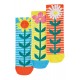 Socks - Frugi - 3pc - Echinacea flowers  - 2-4, 4-6, 6-8, 8-10 yr 