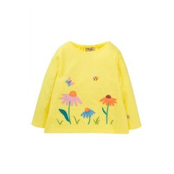 Top - Frugi - CARMEN - Echinacea - Yellow flowers 