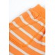 Shorts - Frugi - Ellis - Tangerine Orange Breton Stripe