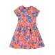 Dress - SKATER - Short sleeves - FRUGI - FLOWERS - Orange Blossom