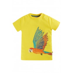 Top - Frugi - Carsen - PARROT - Yellow Macaw