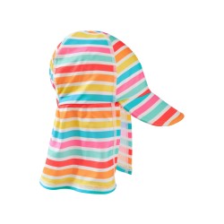 Sun and Swim - Hat - Frugi - SWIM - Legionnaires Hat - Seaside Pink Stripe