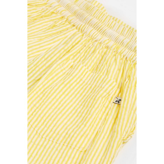 Shorts - Frugi - ARCHIE - Yellow Seersucker