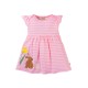 Dress - Frugi - BOBBY - Bunny Rabbit - pink stripe