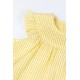 Dress - Frugi - DEVON Body dress -  Dandelion Yellow seersucker, flowers and bees