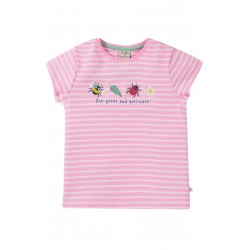 Top - Frugi - Camille - BEE GREAT - pink stripe