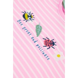 Top - GARDEN -  Frugi - Camille - BEE GREAT - pink stripe
