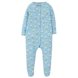 Babygrow Set - Frugi - Babygrow and Bib Gift Set - DUCKS  UNISEX 