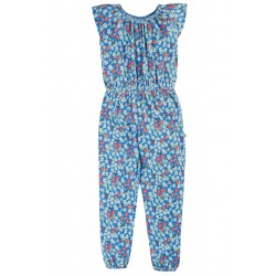 Trousers - Dungarees Playsuit Romper - Frugi - JOLEE - Floral - crinkle jersey