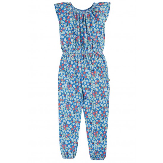 Trousers - Dungarees Playsuit Romper - Frugi - JOLEE - Floral - crinkle jersey