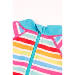 Sun and swim - Swim SUIT - SEA - TURTLE - Frugi - PINK  seaside stripe