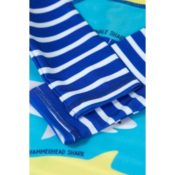Sun and swim - Swim SUIT - SEA - SHARKS - Frugi - Tropical blue sea - UPF