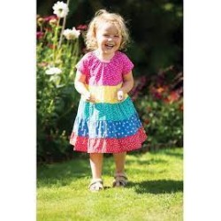 Dress - Frugi - Dorothy - Rainbow Layer Twirly -  last size