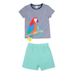 Set - BIRDS - Frugi - Marco - 2pc outfit - Parrot