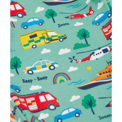 Set - Vehicles -  2pc - Frugi - Holland - Summer 2pc Outfit - To the rescue - ambulance, fire engine, cars..