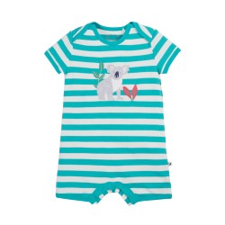 Babygrow - Romper - SUMMER  Frugi - SHORTIE - Rue - Sea moss white stripe - KOALA