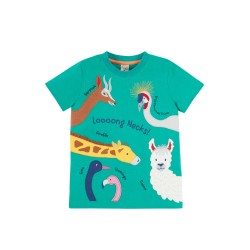 Top - ANIMALS - Frugi - Carsen - Iguana Green -  Long necked PALS