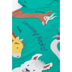 Top - ANIMALS - Frugi - Carsen - Iguana Green -  Long necked PALS