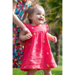Dress - Flowers - Frugi - ASHA - Muslin- Petal and Fruit