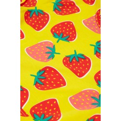 Dress - SKATER - Garden - Short sleeves - FRUGI - Strawberry Patch - Bee Happy - Yellow