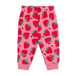 Trousers - Crawlers - GARDEN - Frugi - Strawberry Fields - Bee Happy