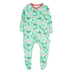Babygrow - Garden - Frugi - Green Busy Bugs - Fill the world with flowers 