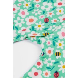 Babygrow - Garden - Frugi - Green Busy Bugs - Fill the world with flowers 